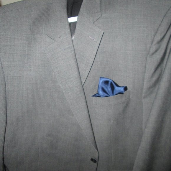 Suit, Men's, Jacket 52 R, Pants 40 R, with Pronto Uomo Shirt and Pocket Square - Picture 1 of 12